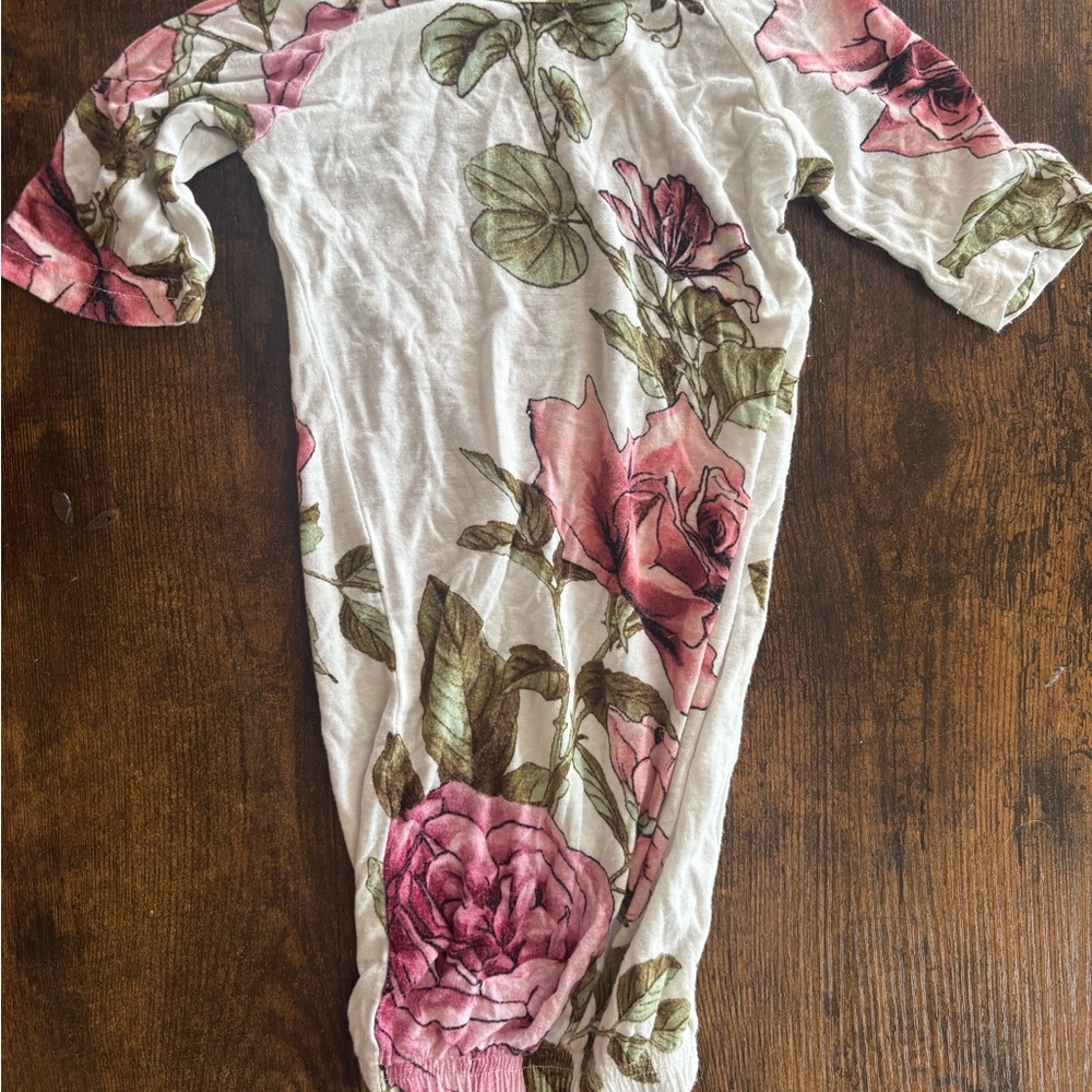 Floral Print Baby Romper